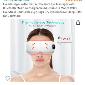 Eye massager for eye bags, improved sleep and headaches